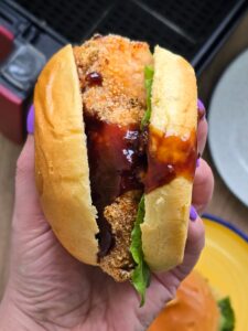 Air Fryer Korean Chicken Burgers