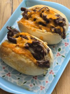 Air Fryer Philly Cheesesteak Sandwich