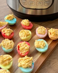 Pressure Cooker Devilled Eggs