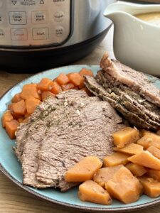 Pressure Cooker Tri Tip With Root Vegetable Gravy