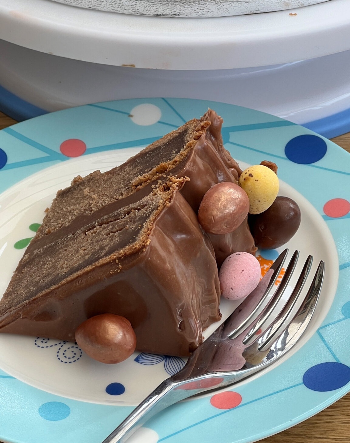 air-fryer-galaxy-chocolate-cake