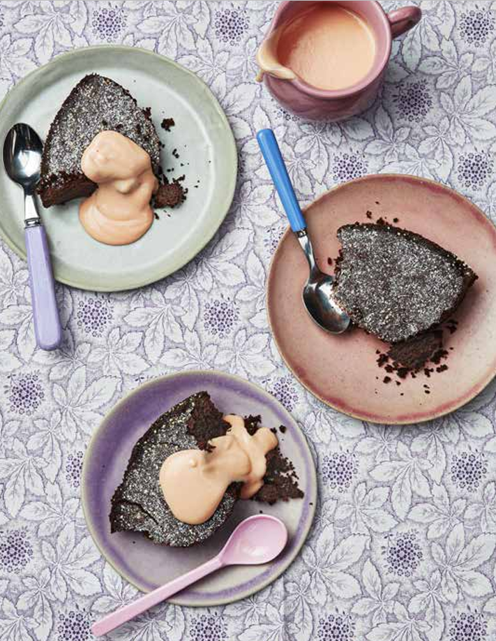 chocolate concrete cake