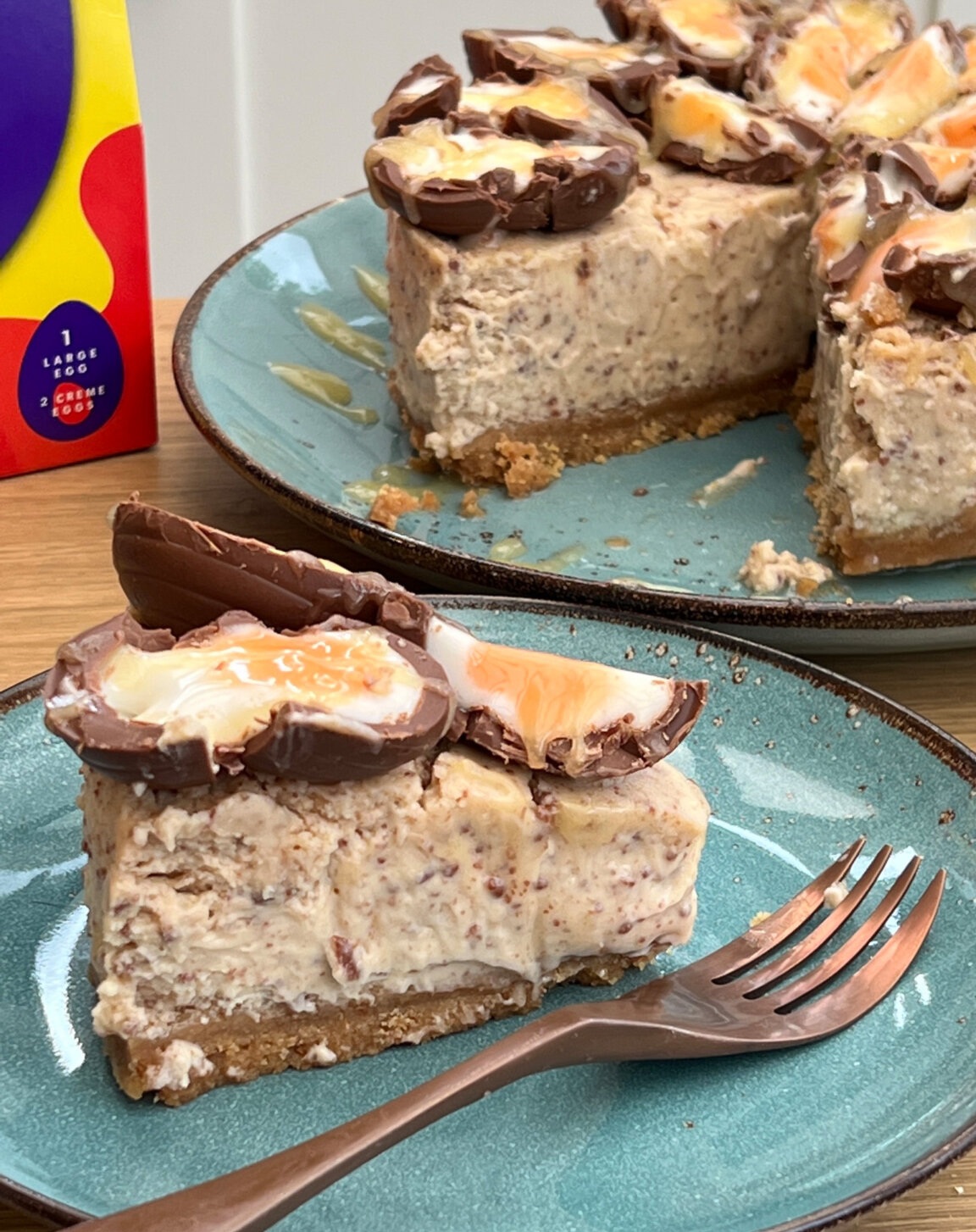 pressure cooker creme egg cheesecake