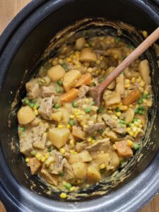 Slow Cooker Leftover Pork Casserole