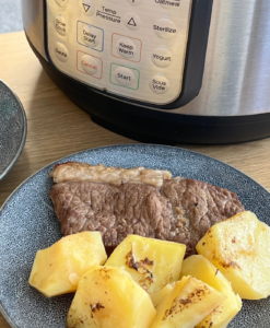 Pressure Cooker Steak and Potatoes