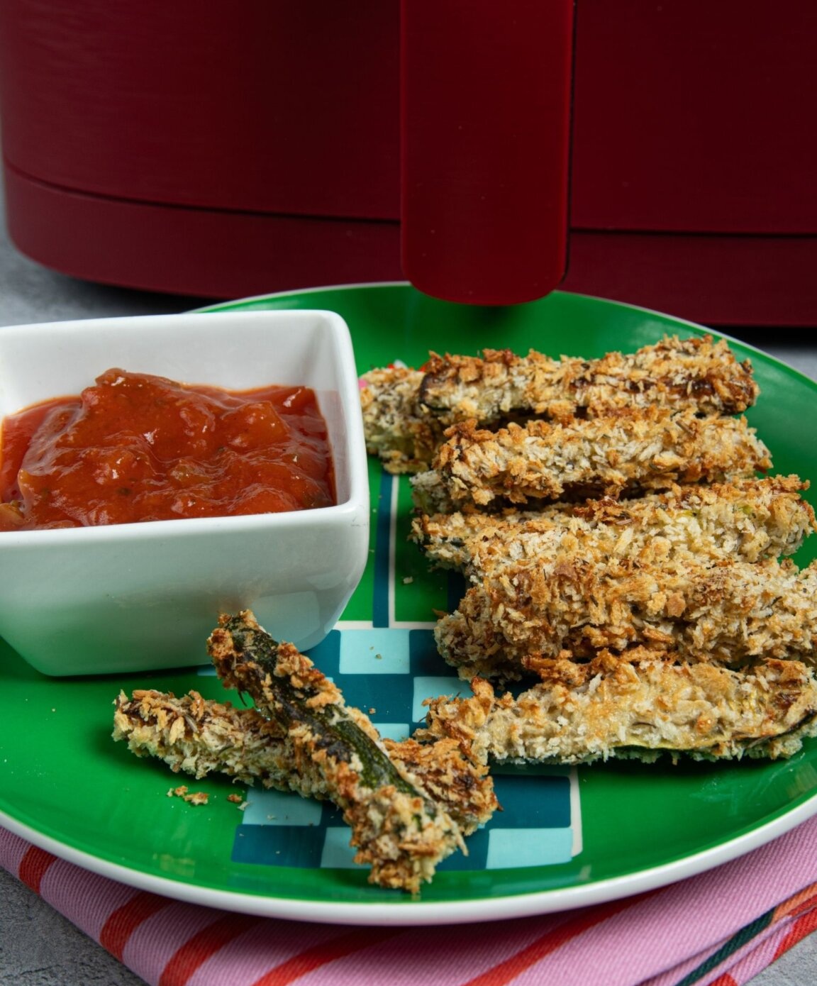 Air Fryer Zucchini Fries Courgette Chips