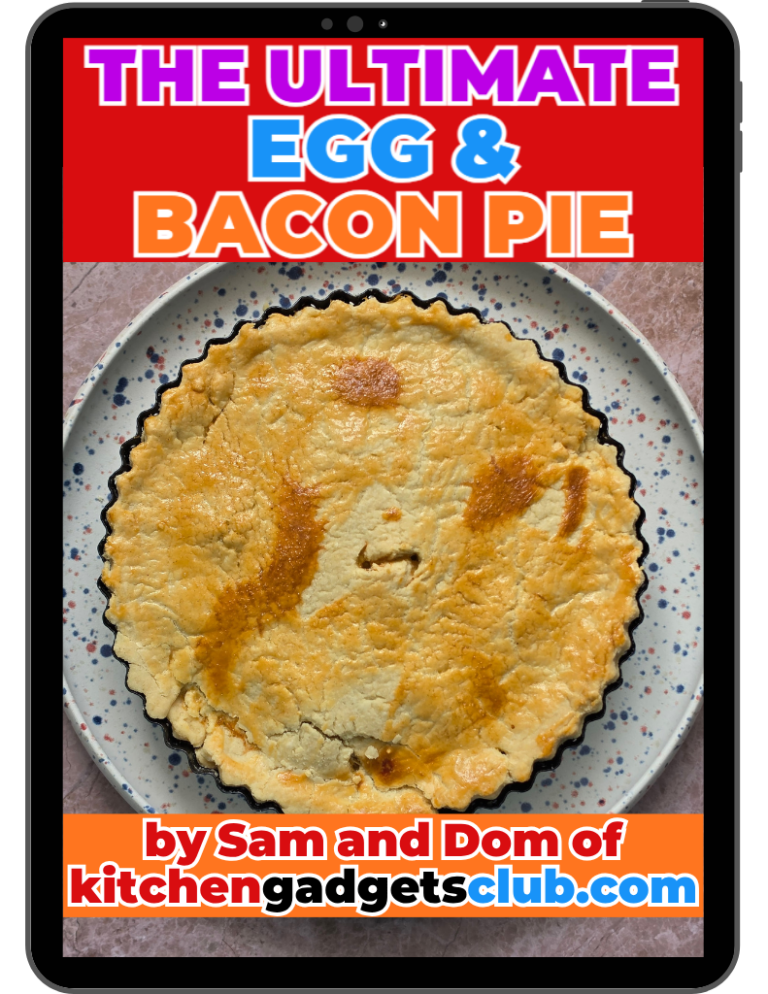 egg and bacon pie tablet