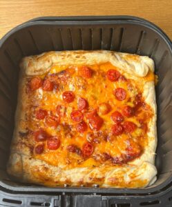 puff pastry pizza in the air fryer