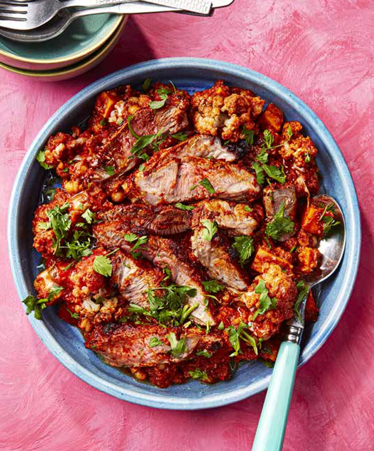 Moroccan Spiced Lamb Steaks