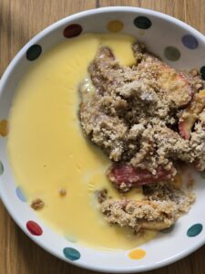 Ninja Speedi Apple & Rhubarb Crumble