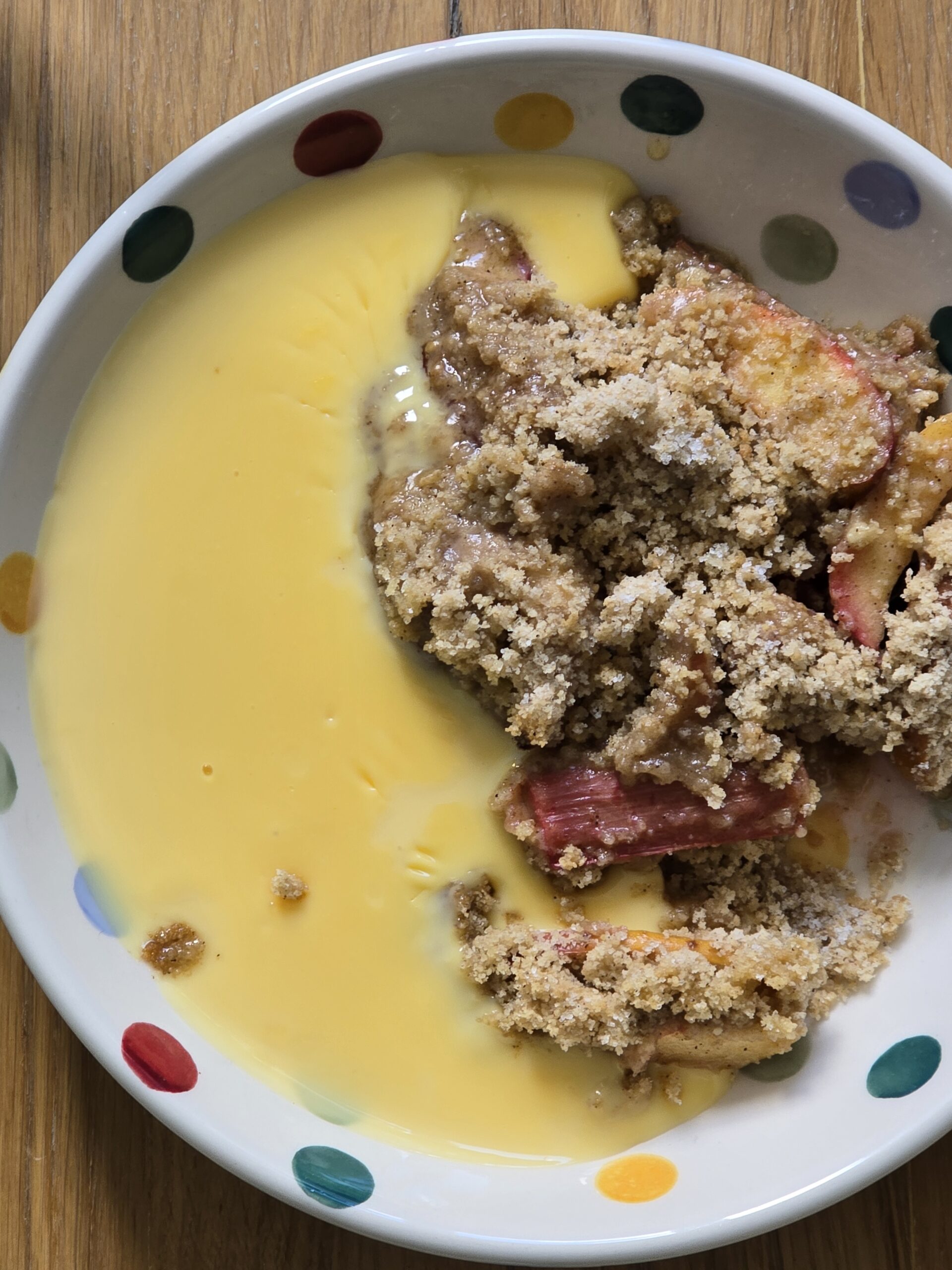Ninja Speedi Apple & Rhubarb Crumble