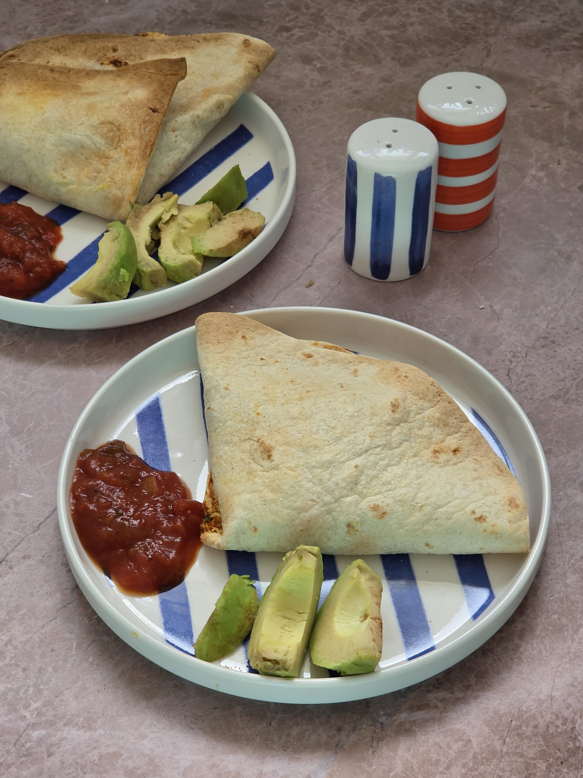air fryer chicken quesadillas