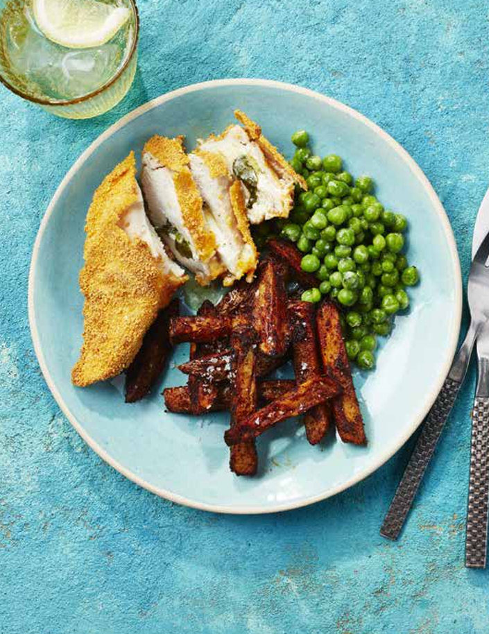 chicken kiev chips