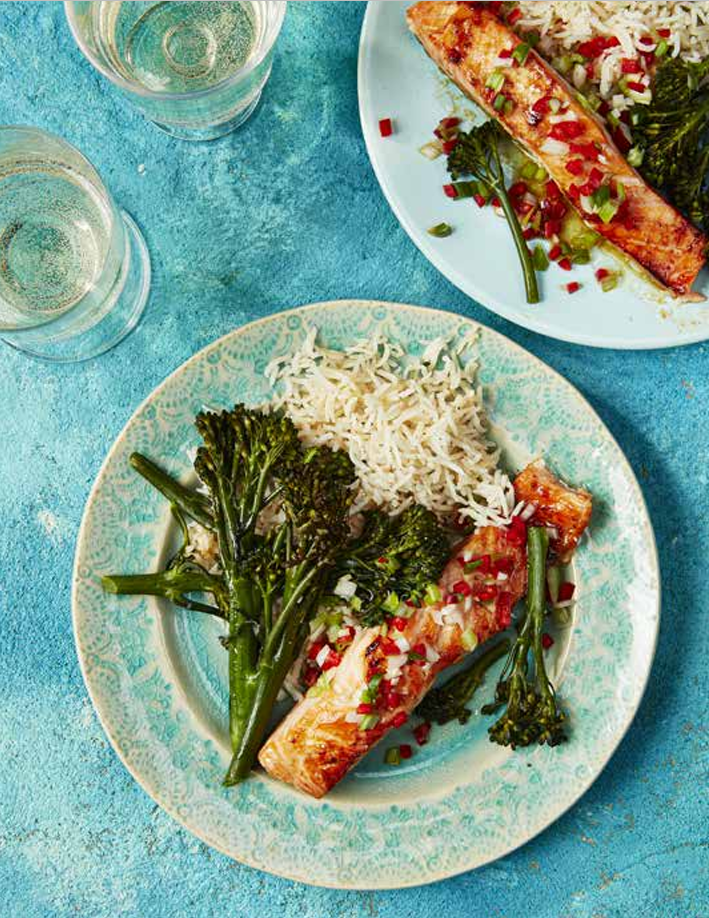 maple ginger salmon packets