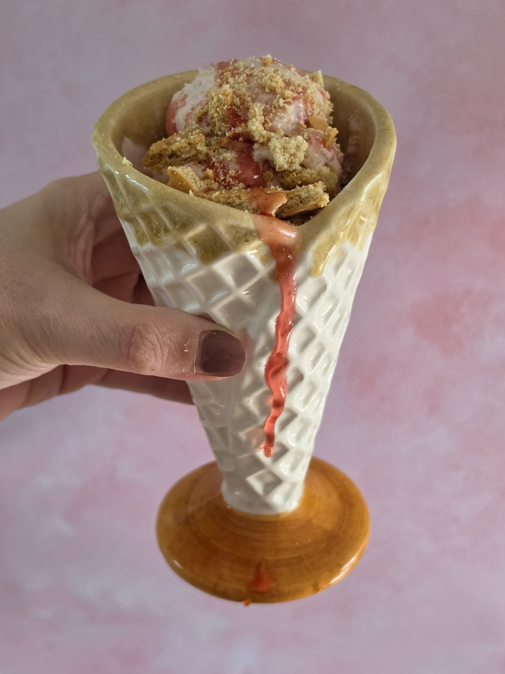 ninja creami strawberry cheesecake ice cream