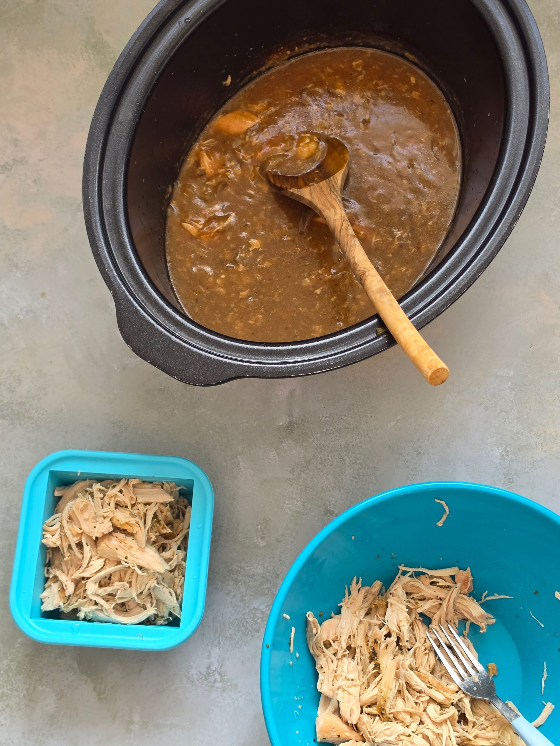 slow cooker chicken and gravy