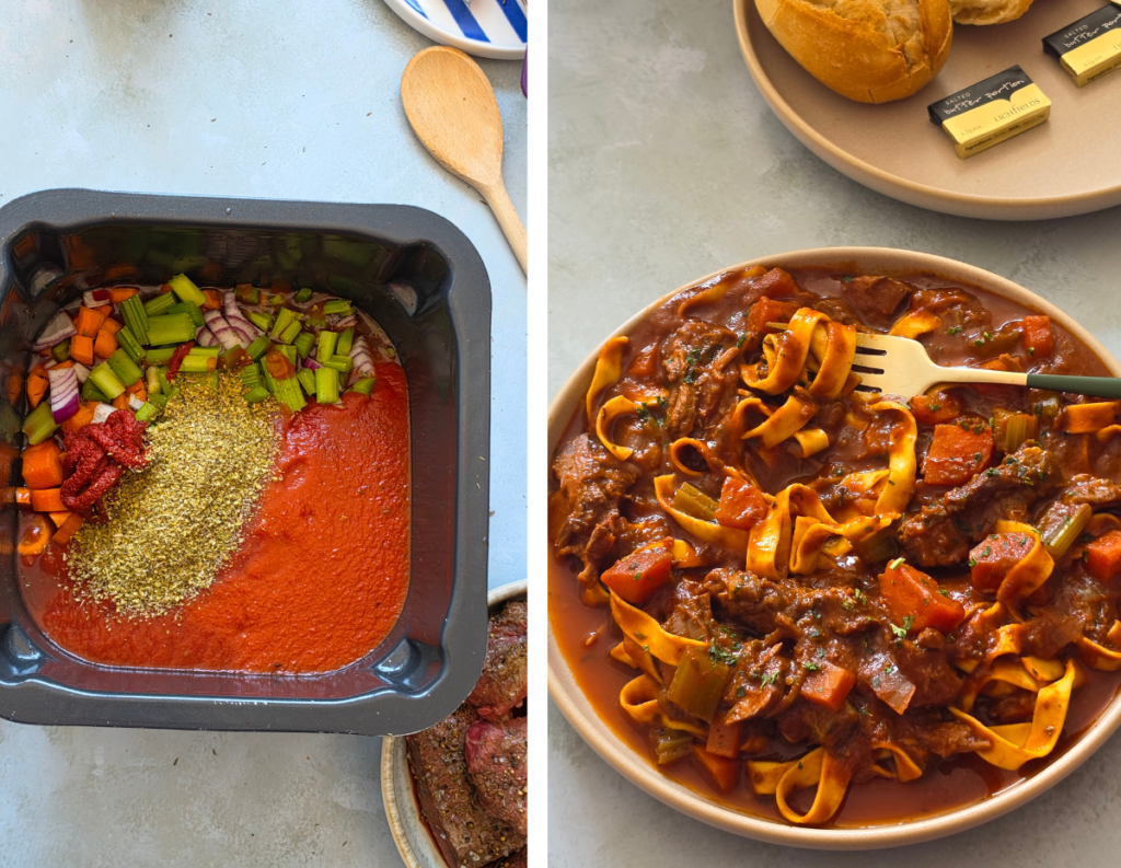day 14 slow cooker beef ragu