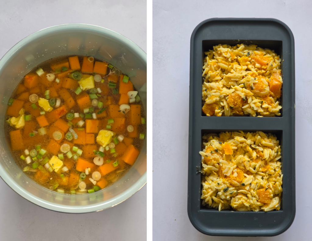 day 23 slow cooker butternut squash orzotto