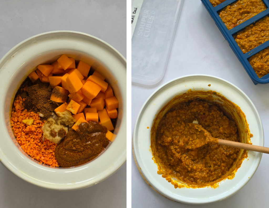 day 24 slow cooker red lentil dal