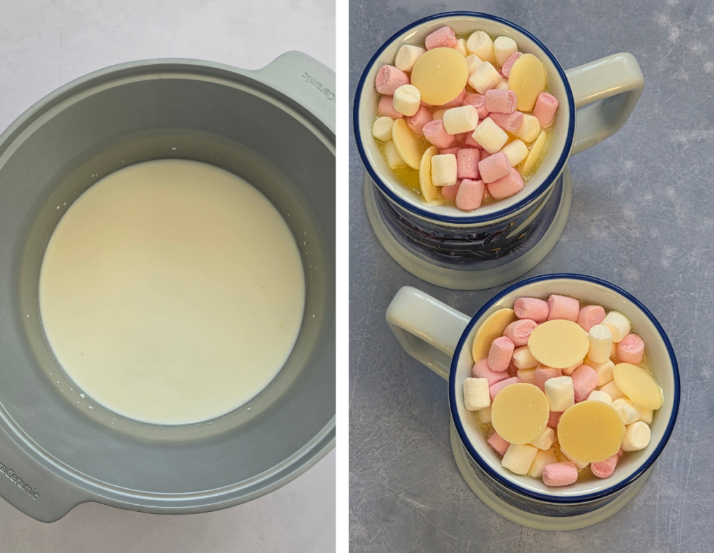 day 29 slow cooker white hot chocolate