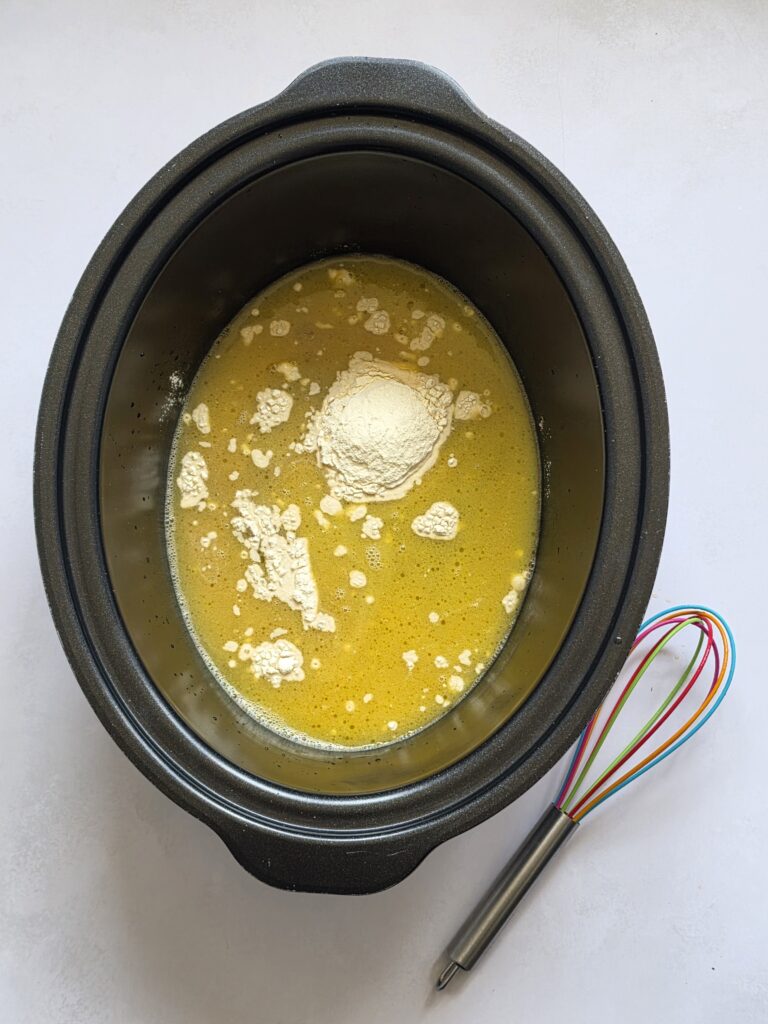 making the gravy for your slow cooker chicken