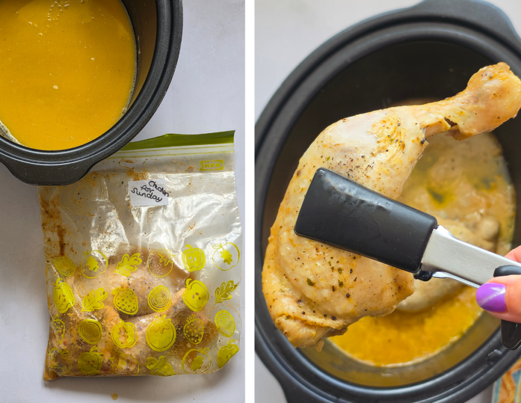 slow cooker chicken legs for sunday dinner