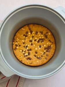 slow cooker giant cookie